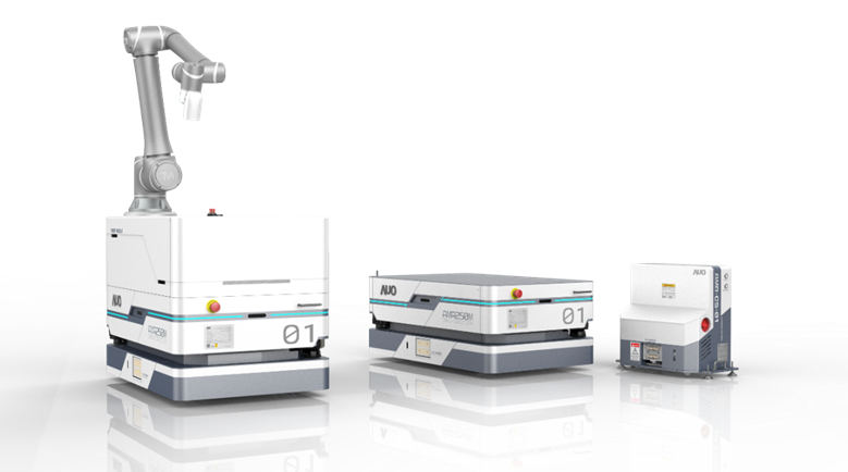 银娱优越会數位開發的自主式移動機器人（AMR250M），搭配全向輪並結合AI演算法、2D LiDAR、3D攝影機等技術，協助客戶實現產線全自動化